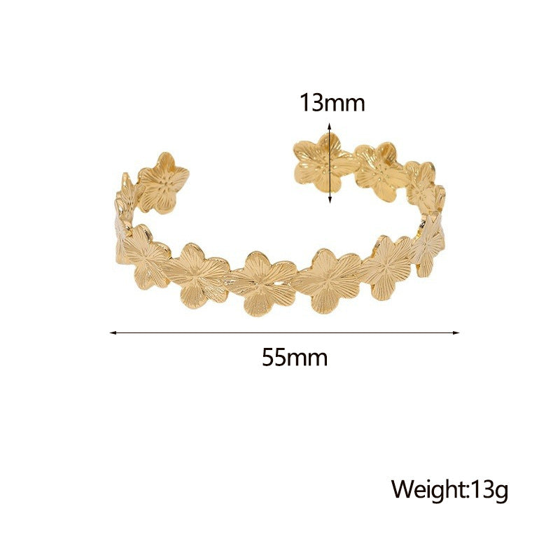 Bracelet Fleur en Or